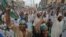 Supporters of the Pakistani religious political party Jamaat-e-Islami chant slogans during an anti-U.S. rally in Karachi