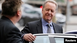 Canada's chief NAFTA negotiator Steve Verheul leaves after a roundtable meeting with Labour leaders in Ottawa, Ontario, Canada, March 28, 2018. 