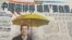 中国媒体撰文批评马英九总统的香港占中言论(翻拍苹果日报) (美国之音张永泰拍摄)