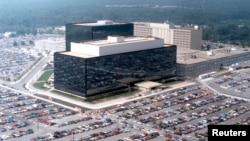 Vista aérea del edificio de la NSA en Maryland.
