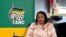 FILE— Deputy Secretary General of the African National Congress (ANC) Nomvula Mokonyane looks on during an interview in Johannesburg, South Africa, March 13, 2024.