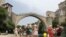 Bosnia-Herzegovina - Mostar, Old Town, Old Bridge, summer, heat, tourists, 24Jun2021