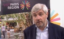 Christophe Decloux, Managing Director of the Paris Region Tourism Board, is confident Americans and other tourists will be back. But it might take time. (Lisa Bryant/VOA)