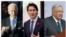 Joe Biden, Justin Trudeau and Manuel Lopez Obrador (collage)
