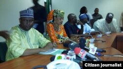 ABUJA: Hon Abdulrazak Sa'ad Namdas mai magana da yawun Majalisar Wakilan Najeriya first left