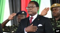 FILE - Malawi's President Lazarus Chakwera in Lilongwe, Malawi, June 28, 2020. 