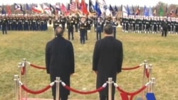 VOA现场：帕内塔和习近平在五角大楼检阅美军仪仗队