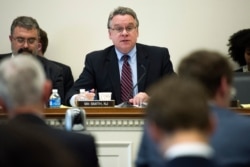FILE - U.S. Rep. Chris Smith, R-N.J., speaks at a hearing in Washington, April 22, 2015.