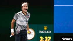 Federer a battu Nadal en finale de l'Australian Open, à Melbourne, le 29 janvier 2017.