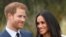 Britain's Prince Harry poses with Meghan Markle in the Sunken Garden of Kensington Palace, London, Britain, Nov. 27, 2017. 