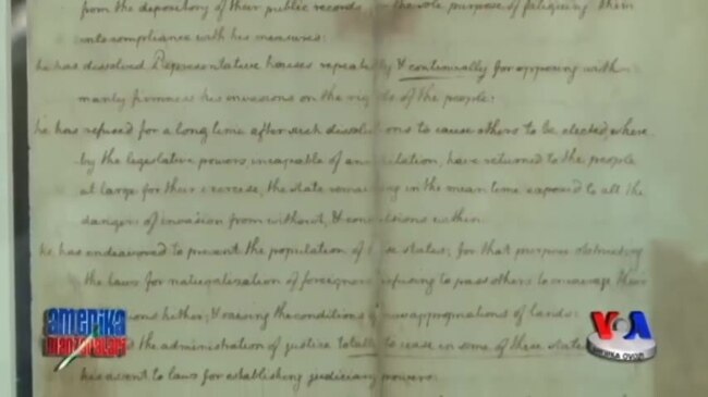AQSh mustaqillik deklaratsiyasi va madhiyasi - America's documents