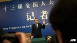 Le ministre chinois des Affaires étrangères, Wang Yi, à Pékin, le 8 mars 2018. 