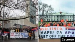 Protestni skupovi u znak solidarnosti sa demonstrantima iz Srbije održani su ispred Bele kuće i zgrade UN u Njujorku 