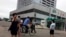 Residents go about their business near one of the city’s biggest department stores and shopping areas in Pyongyang, North Korea, June 10, 2018. 