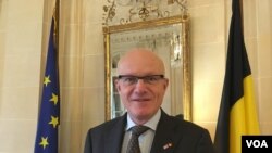 Dirk Wouters, Belgium's ambassador to the United States, is pictured at his residence in Washington. (Natalie Liu/VOA)