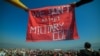 FILE - Protesters take part in a demonstration against the Myanmar military coup in Inle lake, Shan state, Myanmar, Feb. 11, 2021.