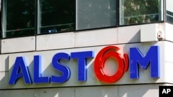 Kantor pusat Alstom di luar kota Paris, Perancis.