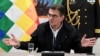 FILE PHOTO: Bolivia’s President Paz holds a press conference in La Paz