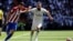 Le joueur du Real Madrid Dani Carvajal, à gauche, à Madrid, le 8 avril 2017.