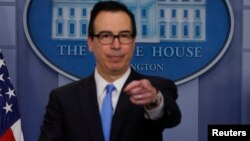 Menteri Keuangan AS, Steven Mnuchin 