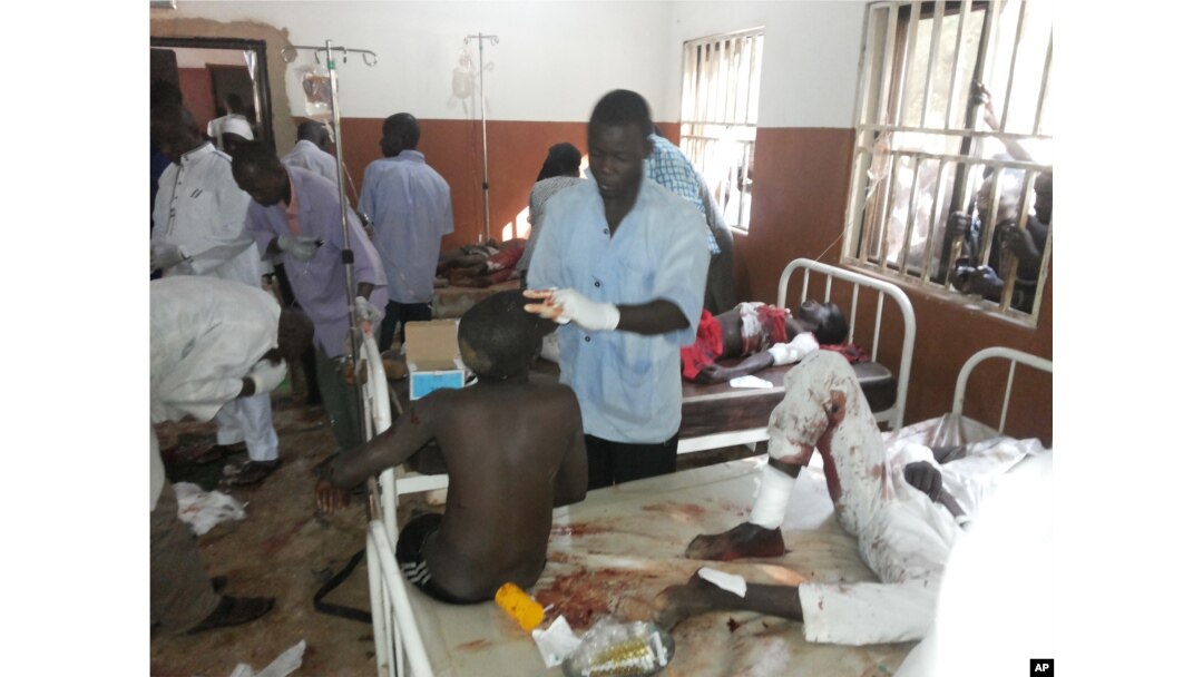 Nigeriyada portlash, o'lganlarning ko'pi o'quvchilar