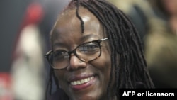 Zimbabwean author Tsitsi Dangarembga is pictured on the Frankfurt book fair in Frankfurt am Main, western Germany. Taken Oct.12, 2018.