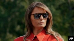 La primera dama de EE.UU. Melania Trump, pidió a los líderes mundiales unirse para hacer que el futuro de los niños sea brillante.