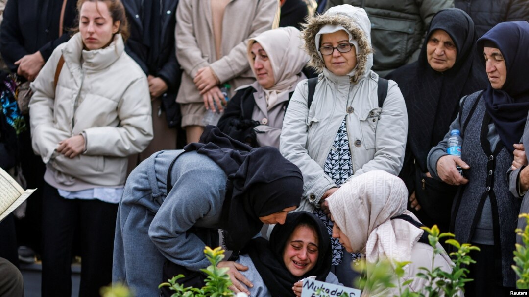 مەڕاسیمی بەخاک سپاردنی قوربانیانی تەقینەوەکەی ئەستەنبوڵ، 14ی یازدەی 2022