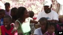 A tent city in Port-au-Prince, Haiti