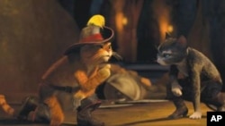 Antonio Banderas gives voice to the furry feline in "Puss in Boots."