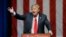 FILE - Republican presidential candidate, businessman Donald Trump addresses supporters at a campaign rally.