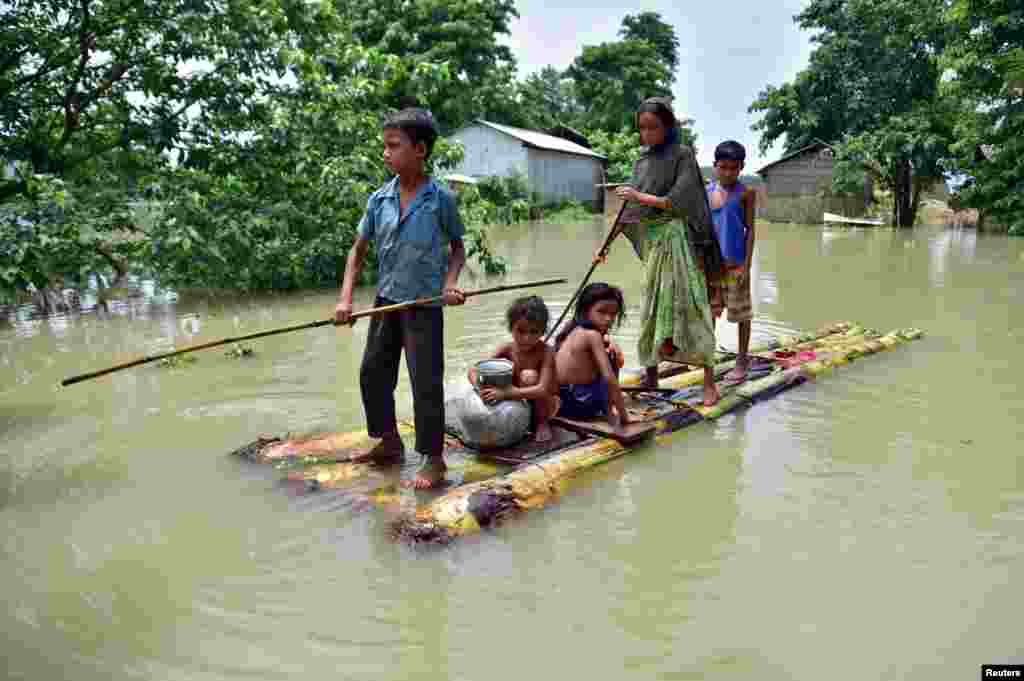 Hindistan - Assam ştatında daşqınlar &nbsp;