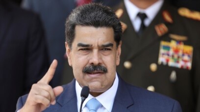 Tổng thống Venezuela Nicolas Maduro tại cuộc họp báo ở Dinh Miraflores ở Caracas, ngày 12/3/2020.