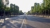A nearly empty Champs Elysees avenue is seen in central Paris, France. French are worried about life after lockdown. (Lisa Bryant/VOA)