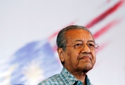 24일, 사임 의사를 밝힌 마하티르 모하마드 말레이시아 총리.