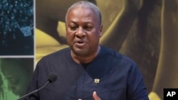 Le président du Ghana, John Dramani Mahama.