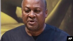 Shugaban Ghana John Dramani Mahama.