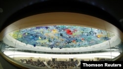 스위스 제네바에서 열린 유엔 인권이사회.
