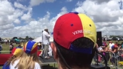 Protesta de venezolanos en Miami