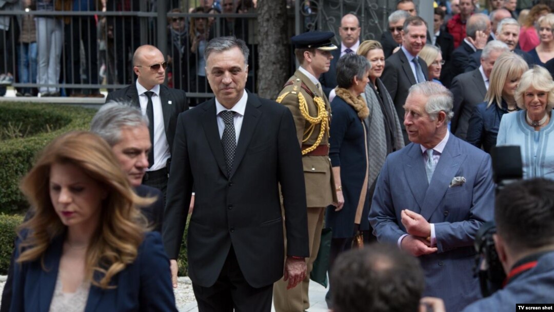 Crnogorski predsednik Filip Vujanović i britanski princ Čarls na Cetinju