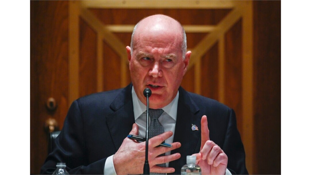 CEO Colonial Pipeline Joseph Blount memberi kesaksian di hadapan Komite Keamanan Dalam Negeri dan Urusan pemerintah Senat AS di Capitol Hill, Washington DC, Selasa, 8 Juni 2021.