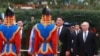 Russia's President Vladimir Putin (R) and Mongolia's President Ukhnaagiin Khurelsukh attend a wreath laying ceremony at a monument to Soviet Marshal Georgy Zhukov in Ulaanbaatar on September 3, 2024. (Photo by BYAMBASUREN BYAMBA-OCHIR / AFP)