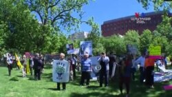 Էրդողանին Վաշինգտոնում դիմավորեցին բողոքի ցույցերով