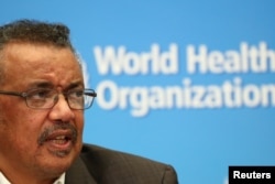 Director-General of the World Health Organization (WHO) Tedros Adhanom Ghebreyesus speaks during a news conference after a meeting of the Emergency Committee on the novel coronavirus (2019-nCoV) in Geneva, Switzerland January 30, 2020. REUTERS/Denis…