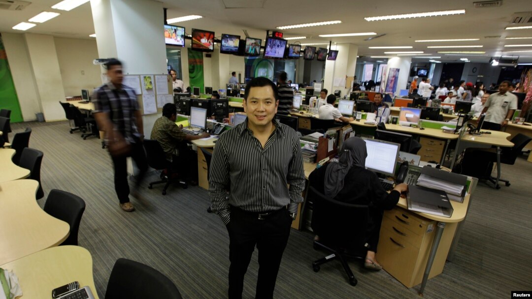 CEO MNC Group Hary Tanoesoedibjo di kantor editorial MNC di Jakarta. (Foto: Dok)