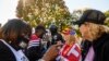 U.S. – Supporters of U.S. president Donald Trump argue with supporters of President-elect Joe Biden in front of the White House in Washington, D.C., on November 13, 2020.