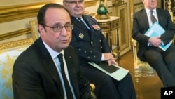 Le président français François Hollande , 21 février 2017