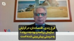 فرخ زندی، اقتصاددان: در گزارش سازمان برنامه و بودجه «روند» به درستی پیش‌بینی شده است