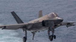 미 해군 F-35C 전투기.