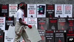 Lors des manifestations anti-corruption à Nairobi, Kenya, le 1er décembre 2015.